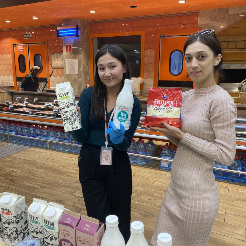 Дегустация молочной продукции в сети магазинах «Зелёное Яблоко» с 19 сентября по 26 октября 2022 г